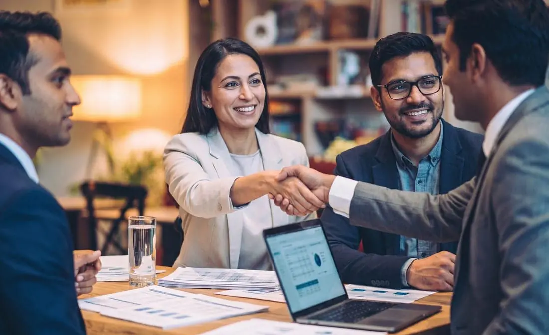 A procurement and vendor evaluation meeting