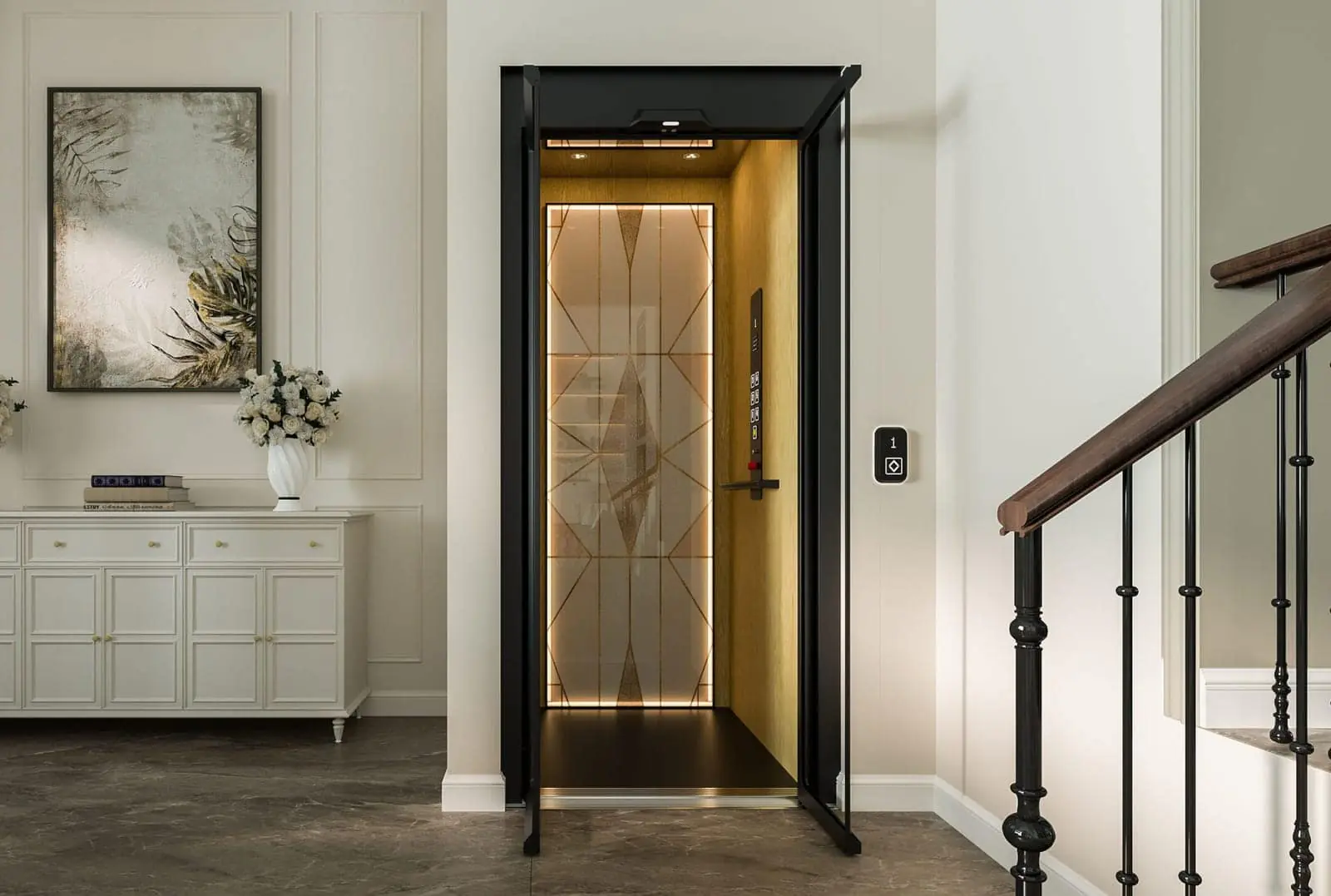 ESTELLA cabin, indoor styling video, stylish residential setting